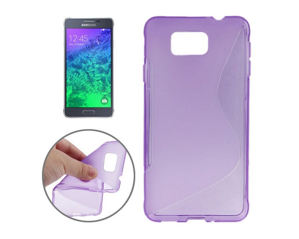 König Design Handyhülle Samsung Galaxy Alpha, Samsung Galaxy Alpha Handyhülle Backcover Violett von König Design