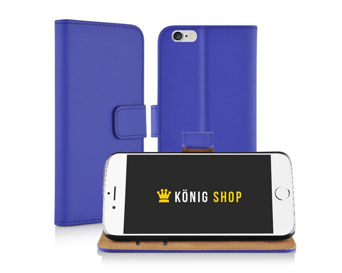 König Design Handyhülle Samsung Galaxy J1 (2015), Samsung Galaxy J1 (2015) Handyhülle Backcover Blau von König Design