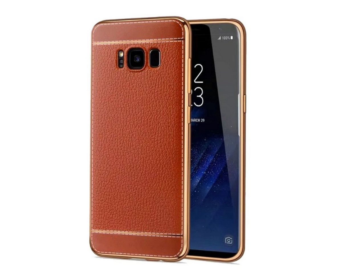 König Design Handyhülle Samsung Galaxy J3 (2017), Samsung Galaxy J3 (2017) Handyhülle Backcover Braun von König Design