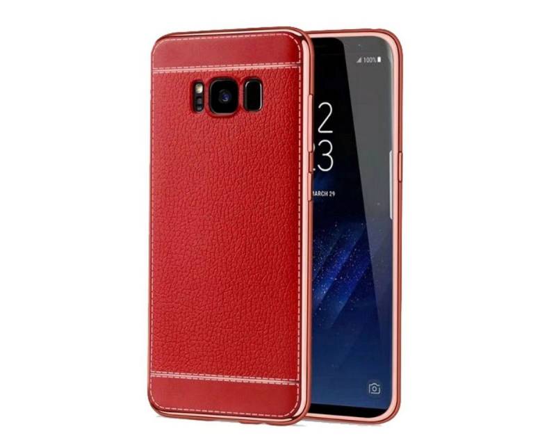 König Design Handyhülle Samsung Galaxy J3 (2017), Samsung Galaxy J3 (2017) Handyhülle Backcover Rot von König Design