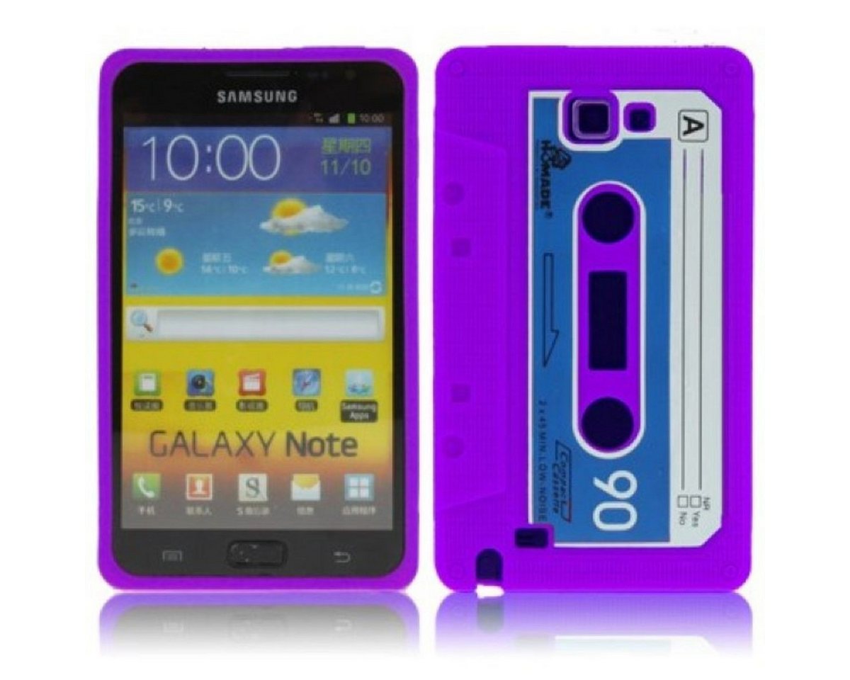 König Design Handyhülle Samsung Galaxy N7000, Samsung Galaxy N7000 Handyhülle Backcover Violett von König Design