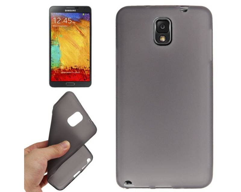 König Design Handyhülle Samsung Galaxy Note 3, Samsung Galaxy Note 3 Handyhülle Backcover Grau von König Design