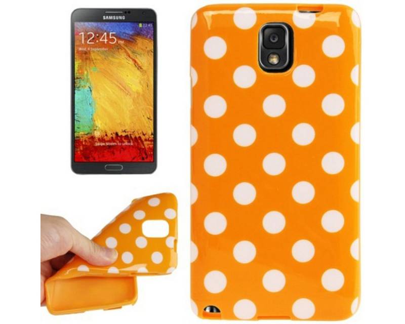 König Design Handyhülle Samsung Galaxy Note 3, Samsung Galaxy Note 3 Handyhülle Backcover Orange von König Design