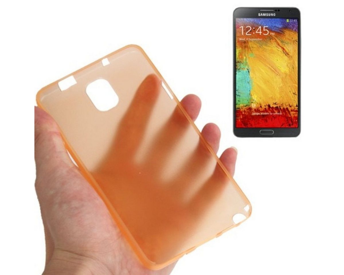 König Design Handyhülle Samsung Galaxy Note 3, Samsung Galaxy Note 3 Handyhülle Backcover Orange von König Design