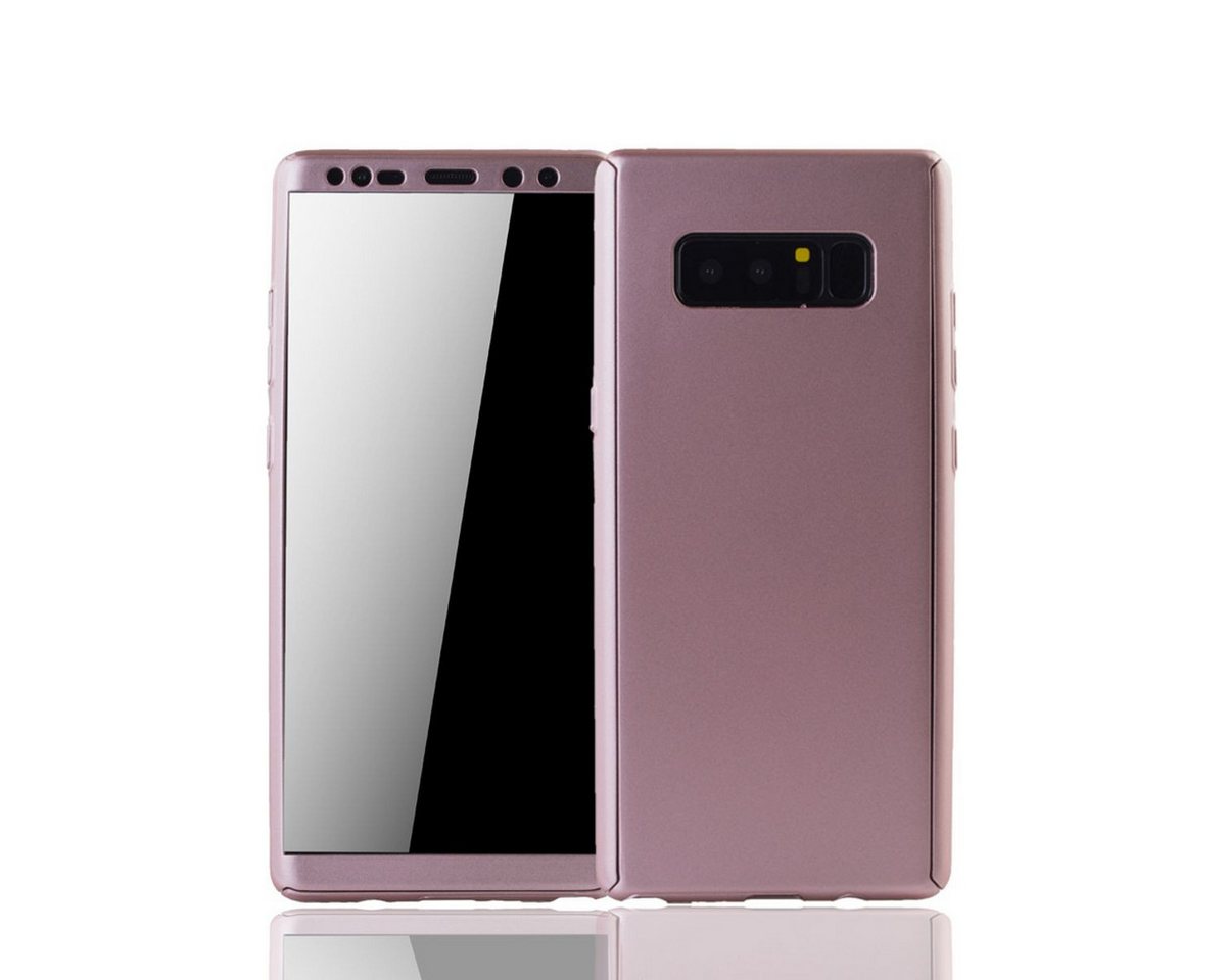 König Design Handyhülle Samsung Galaxy Note 8, Samsung Galaxy Note 8 Handyhülle 360 Grad Schutz Full Cover Rosa von König Design