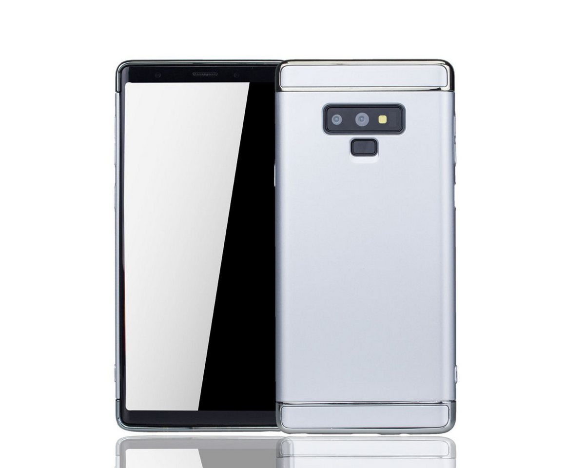 König Design Handyhülle Samsung Galaxy Note 9, Samsung Galaxy Note 9 Handyhülle Backcover Silber von König Design