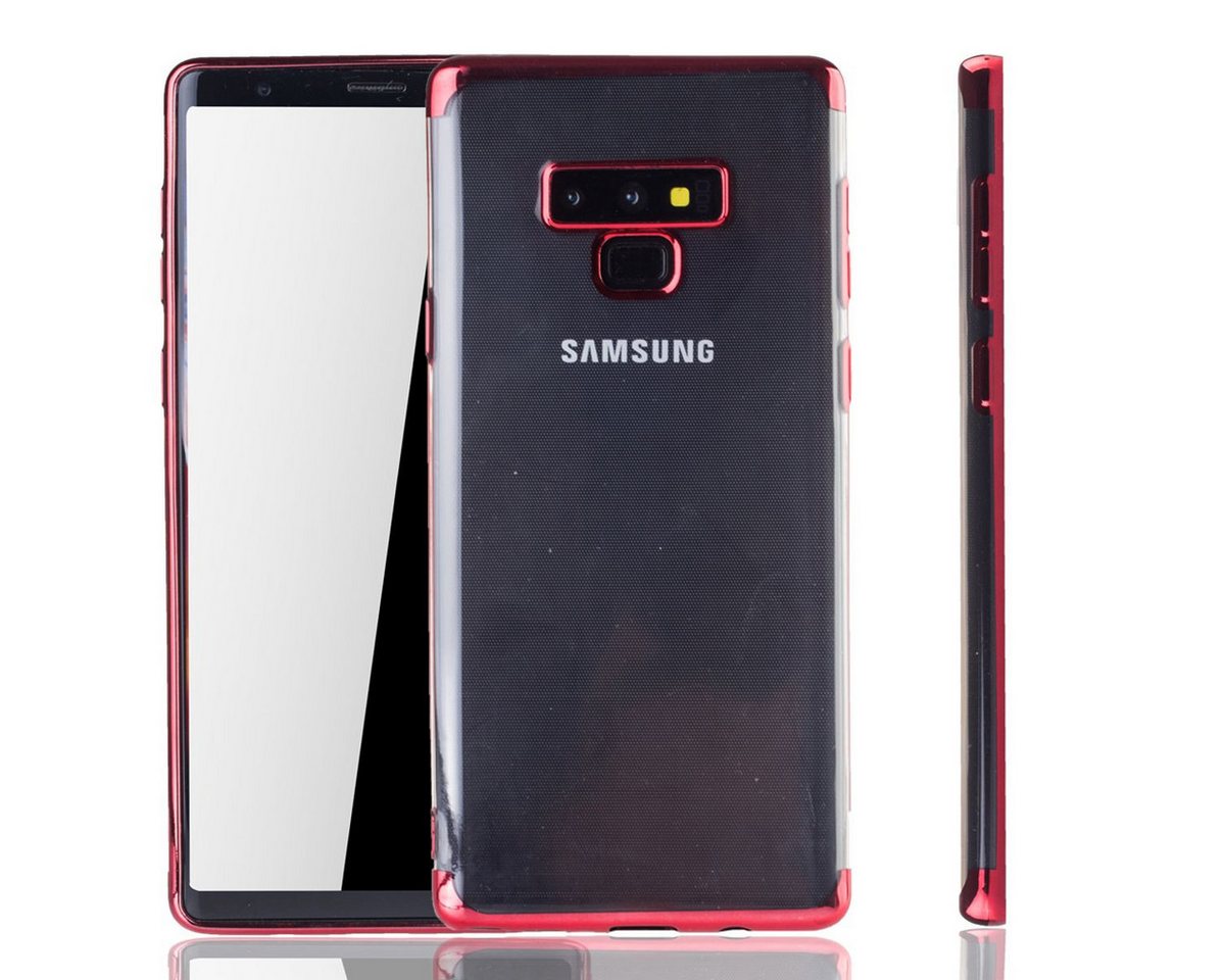 König Design Handyhülle Samsung Galaxy Note 9, Samsung Galaxy Note 9 Handyhülle Bumper Backcover Rot von König Design
