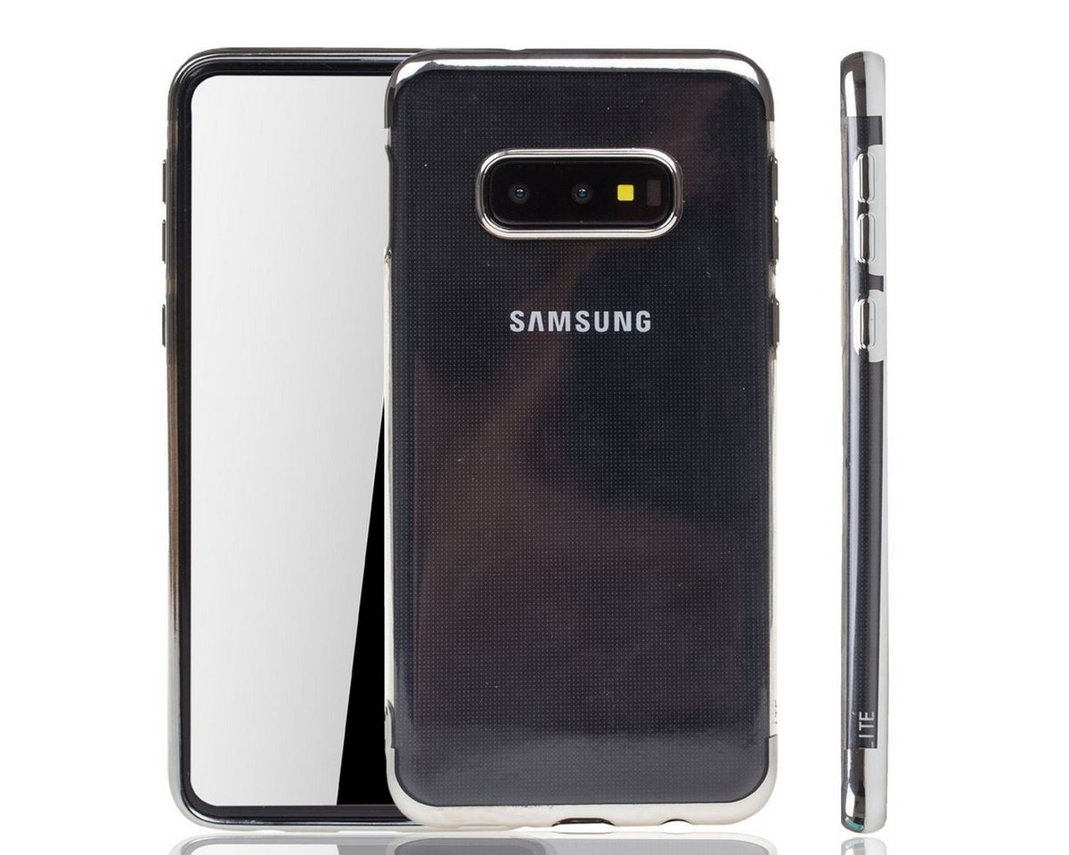 König Design Handyhülle Samsung Galaxy S10e, Samsung Galaxy S10e Handyhülle Bumper Backcover Silber von König Design