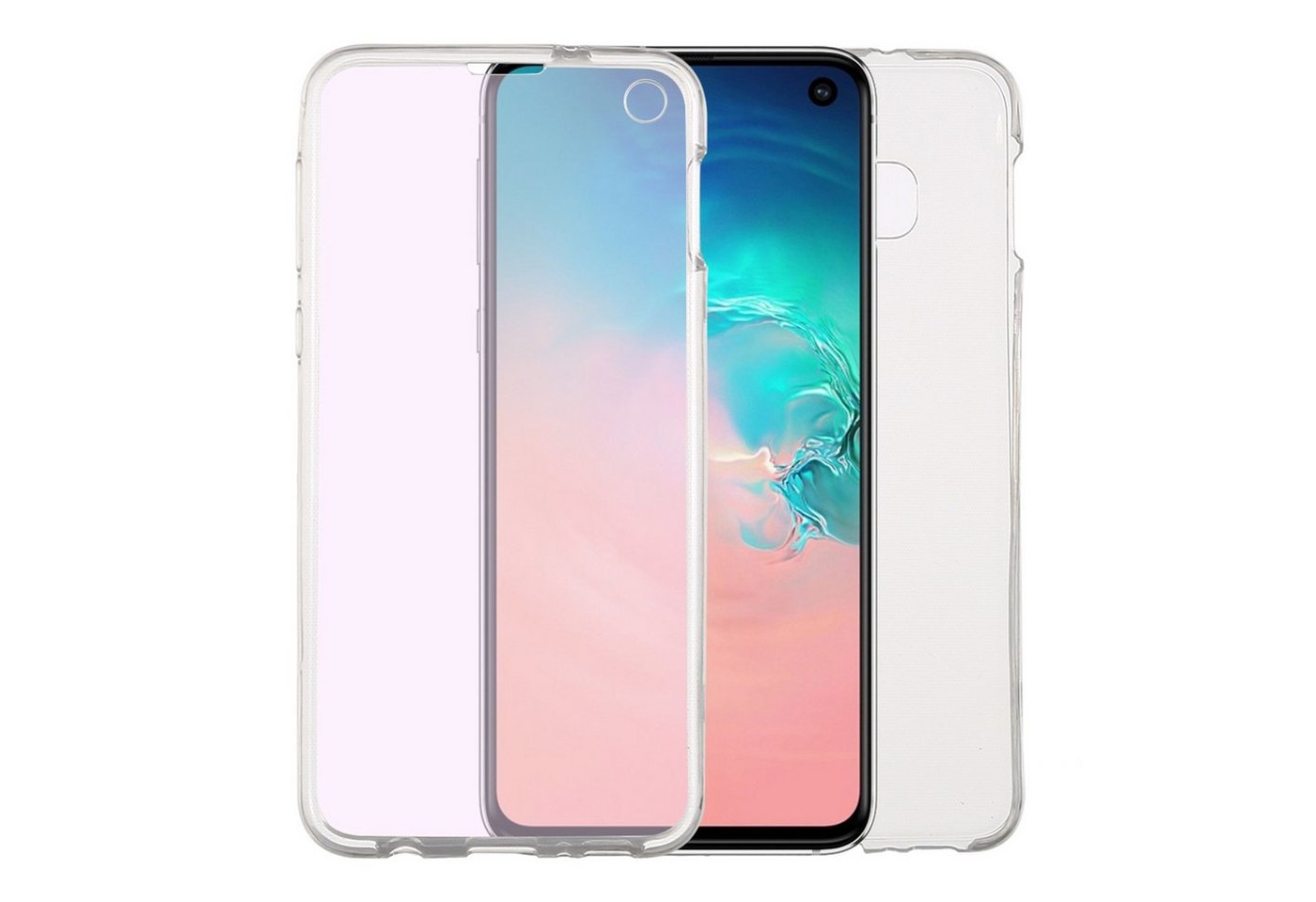 König Design Handyhülle Samsung Galaxy S10e, Samsung Galaxy S10e Handyhülle Full-Cover 360 Grad Full Cover Transparent König Design Handyhülle Samsung Galaxy S10e, Samsung Galaxy S10e Handyhülle Full-Cover 360 Grad Full Cover Transparent von König Design