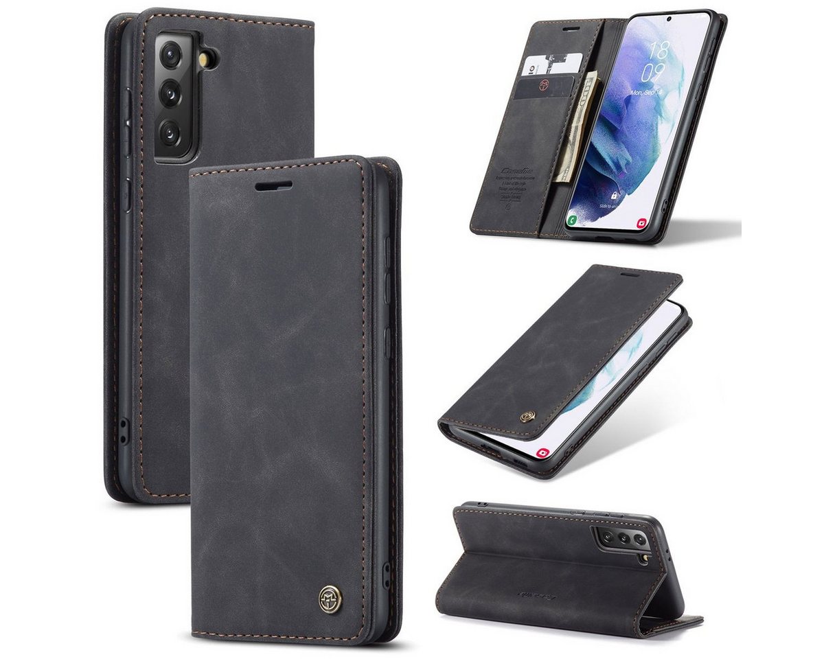 König Design Handyhülle Samsung Galaxy S21 Plus, Schutzhülle Schutztasche Case Cover Etuis Wallet Klapptasche Bookstyle König Design Handyhülle Samsung Galaxy S21 Plus, Schutzhülle Schutztasche Case Cover Etuis Wallet Klapptasche Bookstyle von König Design