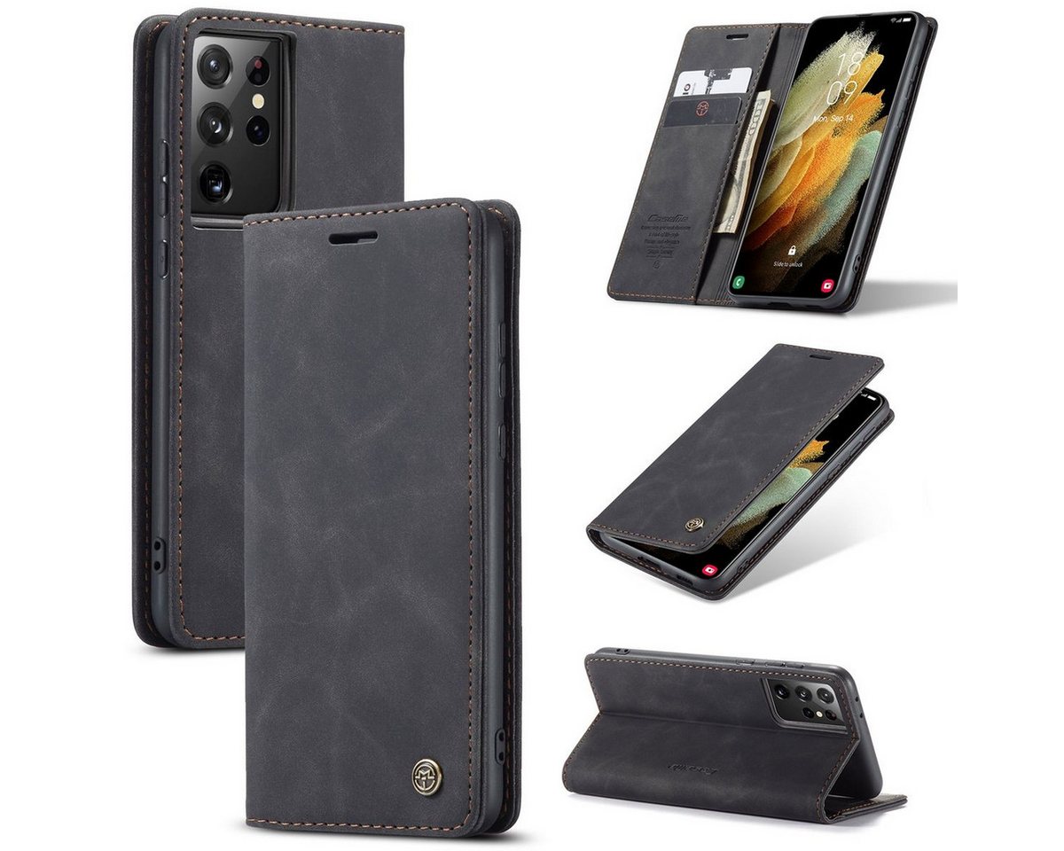 König Design Handyhülle Samsung Galaxy S21 Ultra, Schutzhülle Schutztasche Case Cover Etuis Wallet Klapptasche Bookstyle König Design Handyhülle Samsung Galaxy S21 Ultra, Schutzhülle Schutztasche Case Cover Etuis Wallet Klapptasche Bookstyle von König Design
