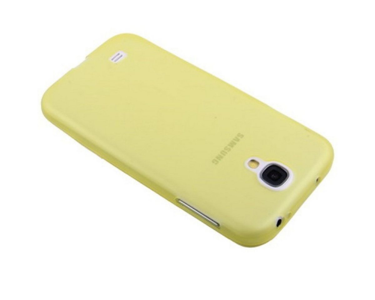 König Design Handyhülle Samsung Galaxy S4, Samsung Galaxy S4 Handyhülle Backcover Gelb von König Design
