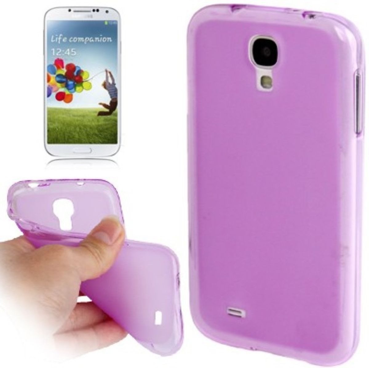 König Design Handyhülle Samsung Galaxy S4, Samsung Galaxy S4 Handyhülle Backcover Violett von König Design