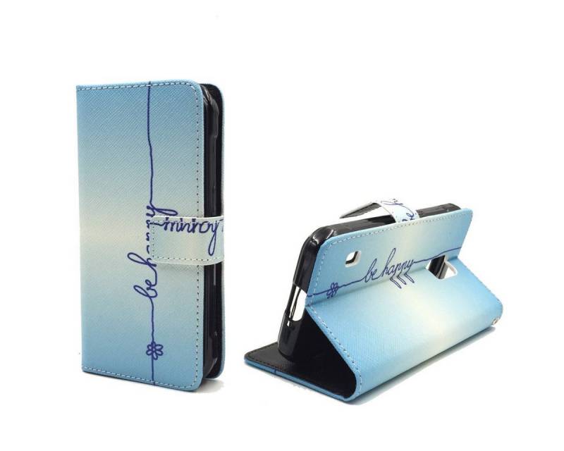 König Design Handyhülle Samsung Galaxy S5 Active, Samsung Galaxy S5 Active Handyhülle Bookcover Blau von König Design