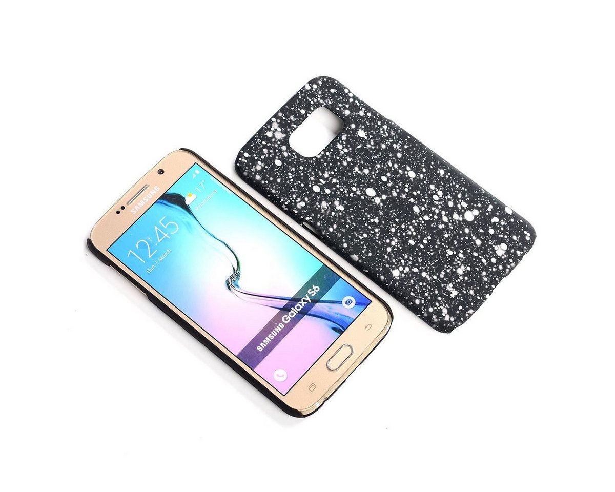 König Design Handyhülle Samsung Galaxy S6, Samsung Galaxy S6 Handyhülle Backcover Schwarz von König Design