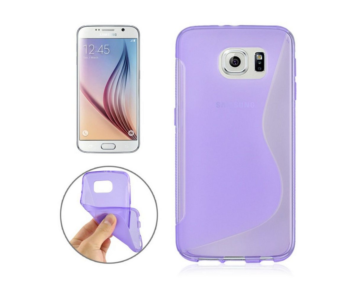 König Design Handyhülle Samsung Galaxy S6, Samsung Galaxy S6 Handyhülle Backcover Violett von König Design