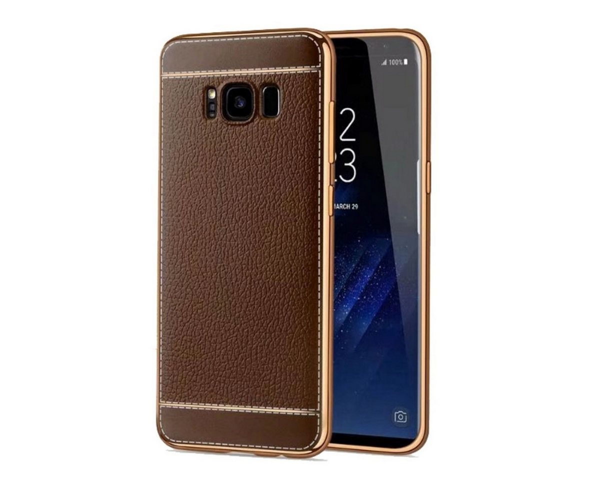 König Design Handyhülle Samsung Galaxy S8, Samsung Galaxy S8 Handyhülle Backcover Braun von König Design