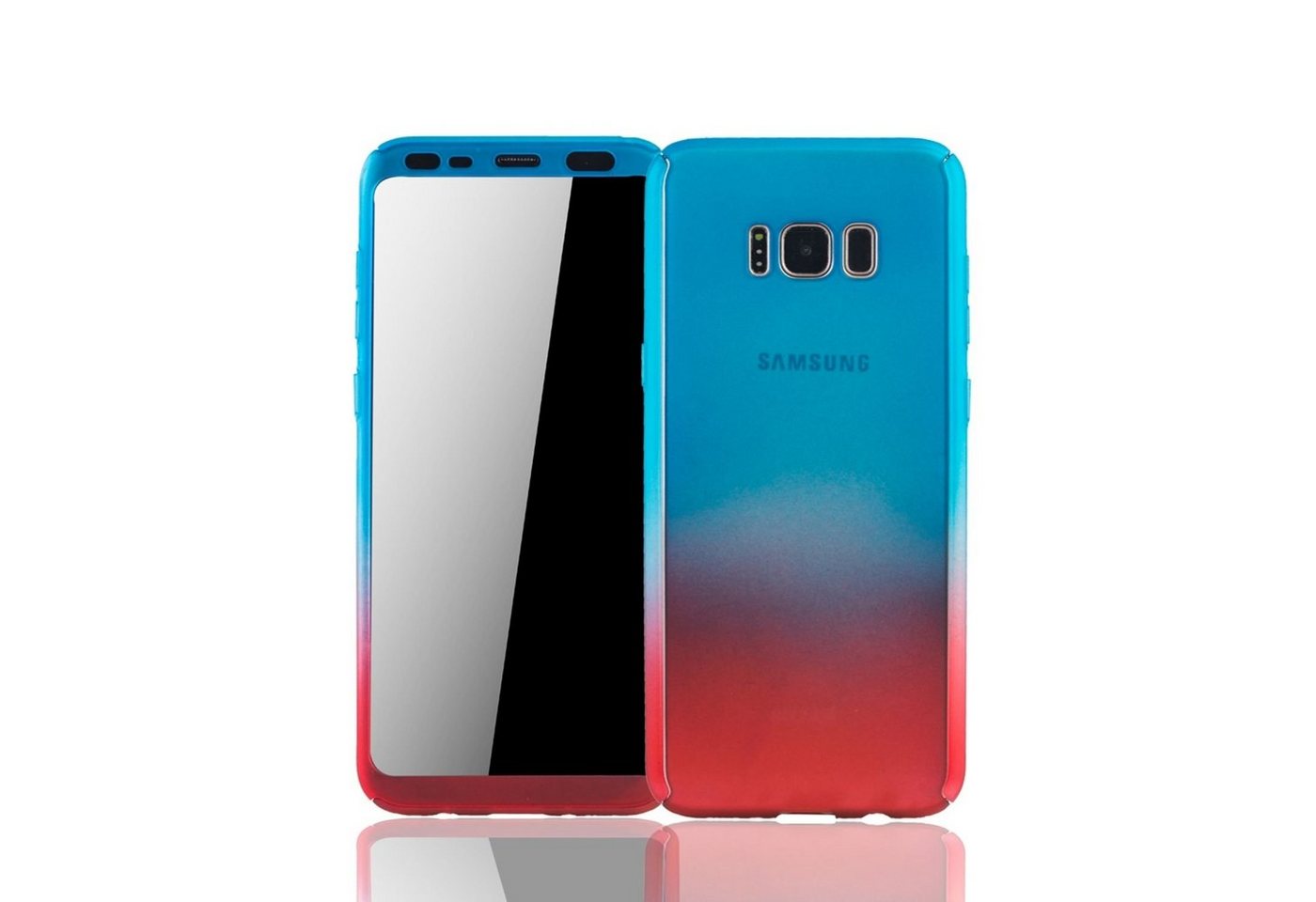 König Design Handyhülle Samsung Galaxy S8 Plus, Samsung Galaxy S8 Plus Handyhülle 360 Grad Schutz Full Cover Mehrfarbig von König Design