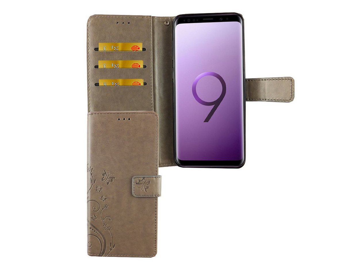 König Design Handyhülle Samsung Galaxy S9 Plus, Samsung Galaxy S9 Plus Handyhülle Bookcover Grau König Design Handyhülle Samsung Galaxy S9 Plus, Samsung Galaxy S9 Plus Handyhülle Bookcover Grau von König Design
