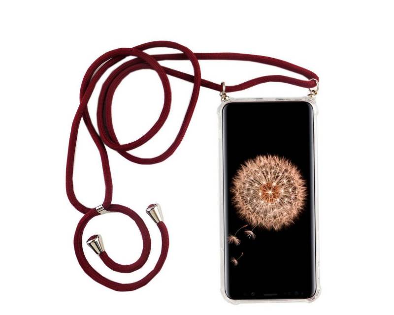 König Design Handyhülle Samsung Galaxy S9 Plus, Samsung Galaxy S9 Plus Handykette Handyhülle Umhängetasche Transparent von König Design