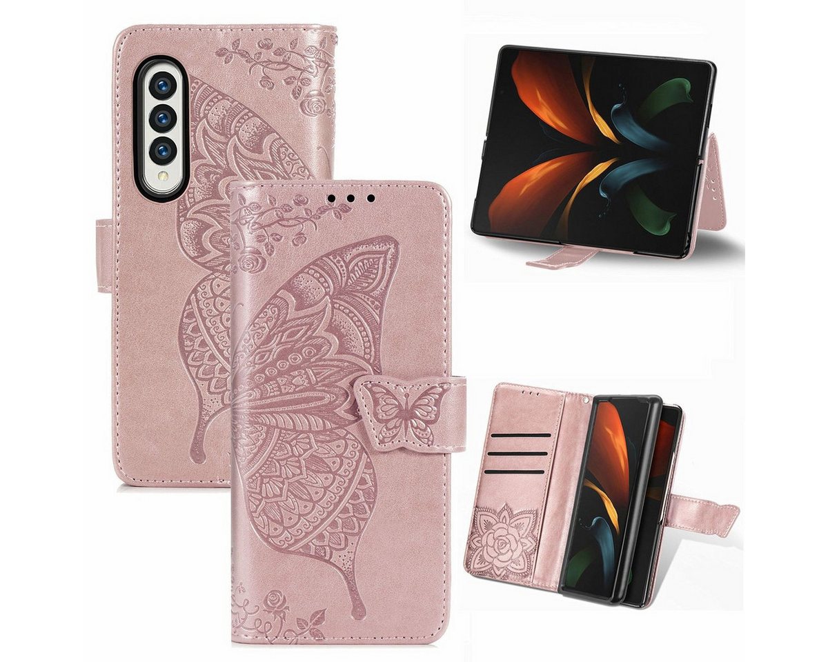 König Design Handyhülle Samsung Galaxy Z Fold3 5G, Schutzhülle Schutztasche Case Cover Etuis Wallet Klapptasche Bookstyle König Design Handyhülle Samsung Galaxy Z Fold3 5G, Schutzhülle Schutztasche Case Cover Etuis Wallet Klapptasche Bookstyle von König Design
