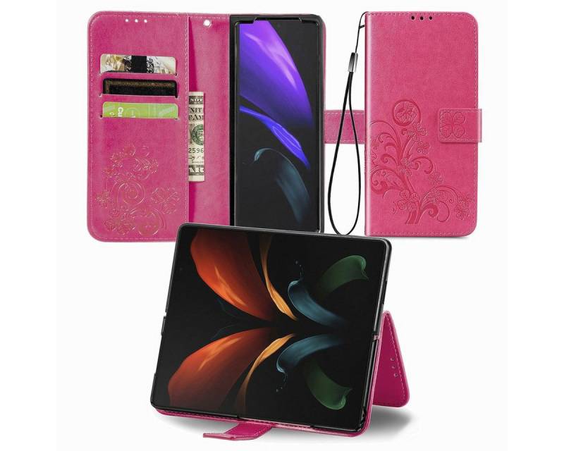 König Design Handyhülle Samsung Galaxy Z Fold3 5G, Schutzhülle Schutztasche Case Cover Etuis Wallet Klapptasche Bookstyle von König Design