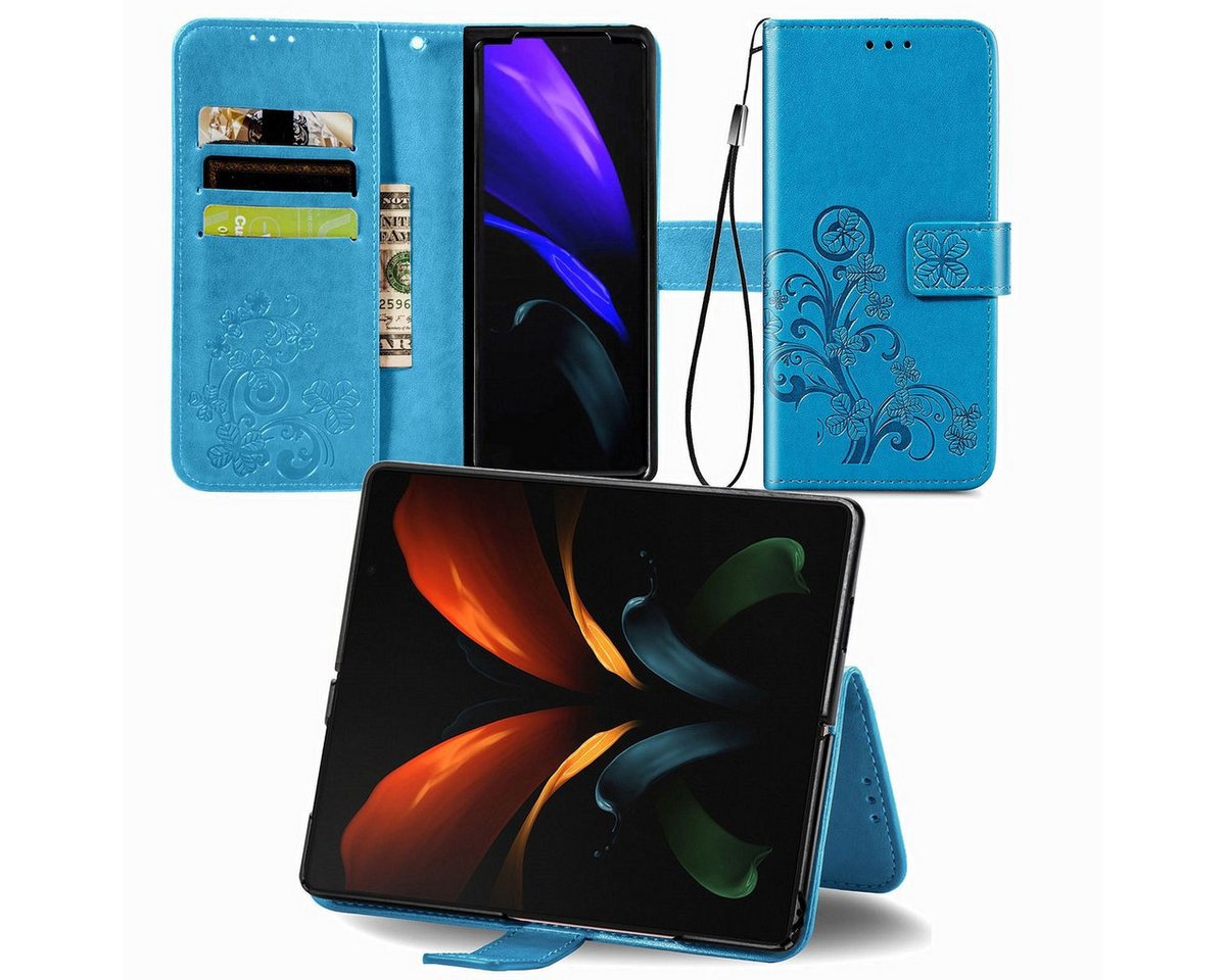 König Design Handyhülle Samsung Galaxy Z Fold3 5G, Schutzhülle Schutztasche Case Cover Etuis Wallet Klapptasche Bookstyle von König Design