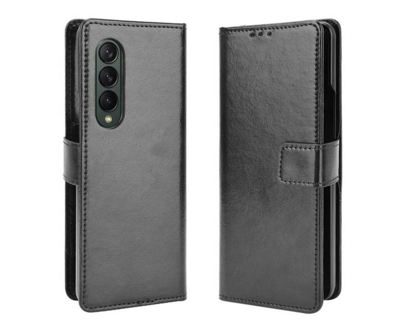 König Design Handyhülle Samsung Galaxy Z Fold3 5G, Schutzhülle Schutztasche Case Cover Etuis Wallet Klapptasche Bookstyle von König Design