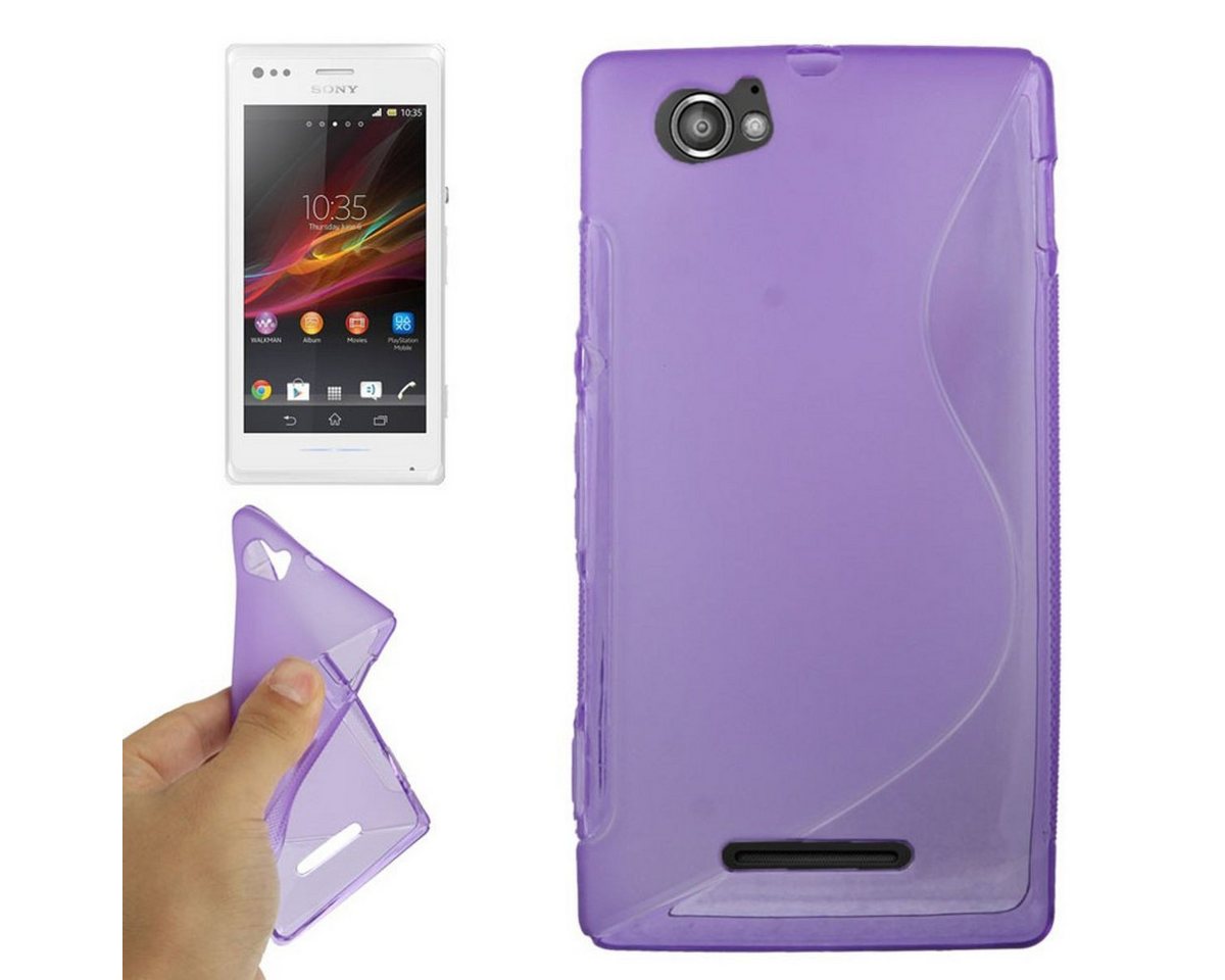 König Design Handyhülle Sony Xperia M, Sony Xperia M Handyhülle Backcover Violett König Design Handyhülle Sony Xperia M, Sony Xperia M Handyhülle Backcover Violett von König Design