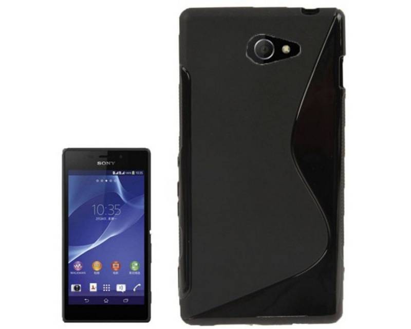 König Design Handyhülle Sony Xperia M2, Sony Xperia M2 Handyhülle Backcover Schwarz von König Design
