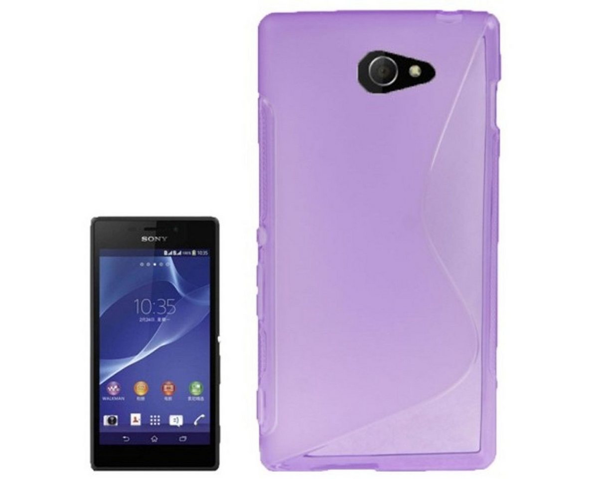 König Design Handyhülle Sony Xperia M2, Sony Xperia M2 Handyhülle Backcover Violett von König Design