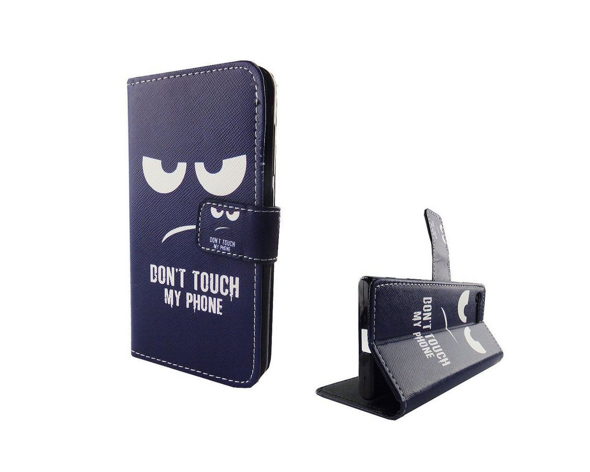 König Design Handyhülle Sony Xperia X Compact, Sony Xperia X Compact Handyhülle Bookcover Blau von König Design
