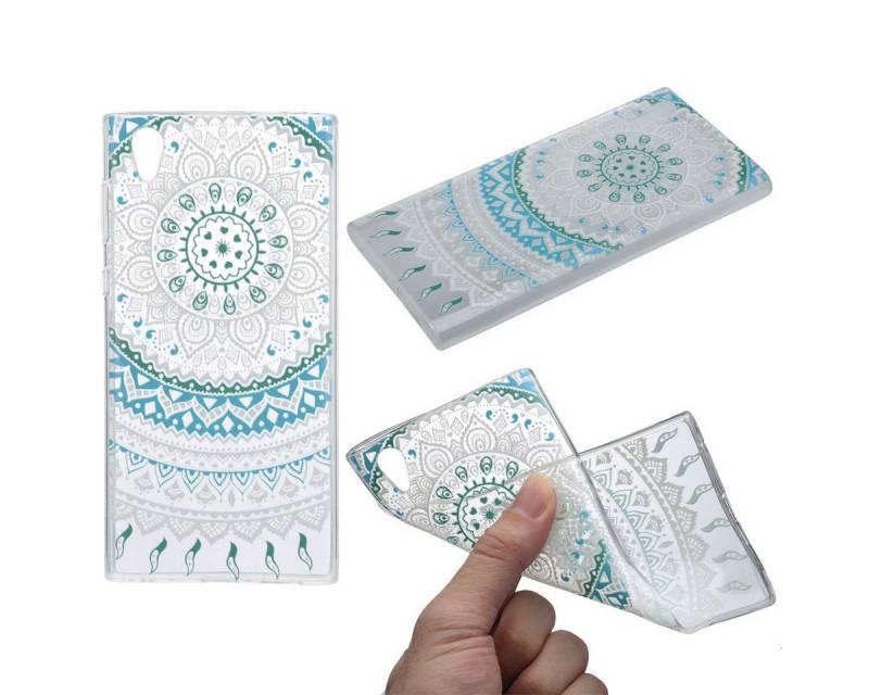 König Design Handyhülle Sony Xperia XA1, Sony Xperia XA1 Handyhülle Backcover Blau von König Design