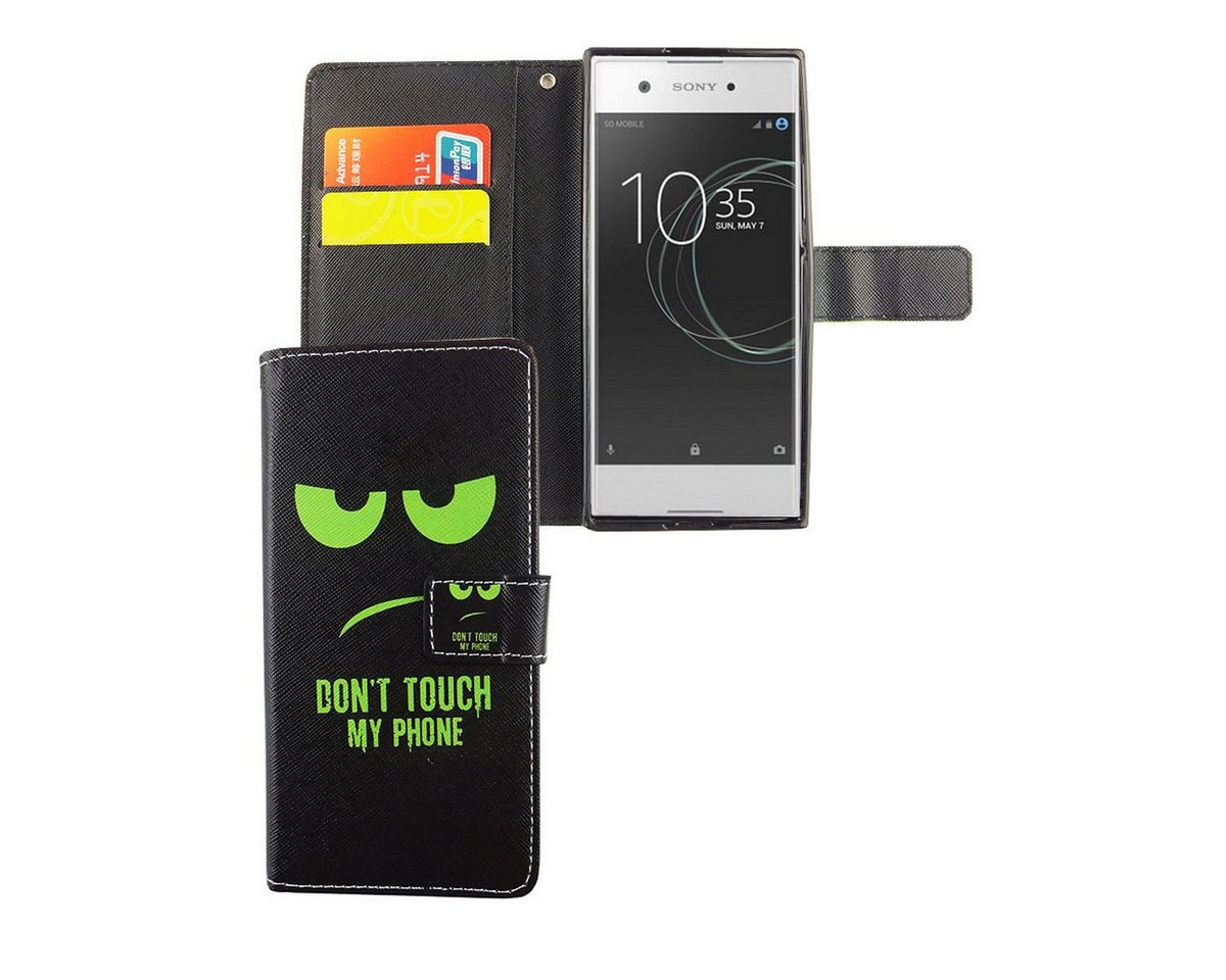 König Design Handyhülle Sony Xperia XA1, Sony Xperia XA1 Handyhülle Bookcover Schwarz König Design Handyhülle Sony Xperia XA1, Sony Xperia XA1 Handyhülle Bookcover Schwarz von König Design