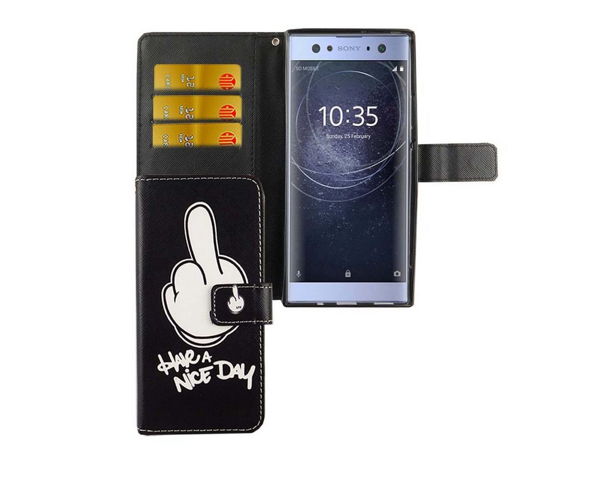 König Design Handyhülle Sony Xperia XA2 Ultra, Sony Xperia XA2 Ultra Handyhülle Bookcover Schwarz König Design Handyhülle Sony Xperia XA2 Ultra, Sony Xperia XA2 Ultra Handyhülle Bookcover Schwarz von König Design