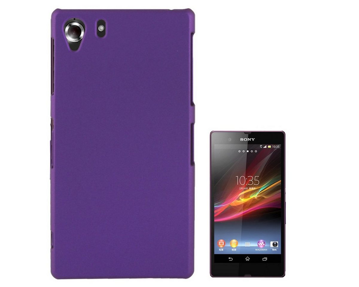 König Design Handyhülle Sony Xperia Z1, Sony Xperia Z1 Handyhülle Backcover Violett von König Design