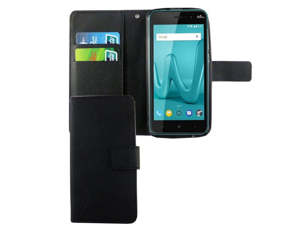 König Design Handyhülle Wiko Lenny 4, Wiko Lenny 4 Handyhülle Bookcover Schwarz König Design Handyhülle Wiko Lenny 4, Wiko Lenny 4 Handyhülle Bookcover Schwarz von König Design