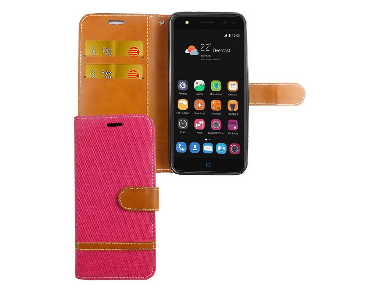 König Design Handyhülle ZTE Blade V7 Lite, ZTE Blade V7 Lite Handyhülle Bookcover Rosa König Design Handyhülle ZTE Blade V7 Lite, ZTE Blade V7 Lite Handyhülle Bookcover Rosa von König Design