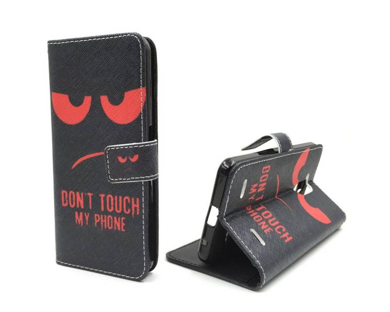König Design Handyhülle ZTE Blade V7 Lite, ZTE Blade V7 Lite Handyhülle Bookcover Schwarz von König Design