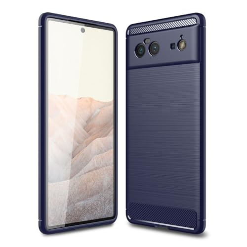 König Design Handyhülle für Google Pixel 6 Hülle, Schutzhülle für Google Pixel 6 Wallet Flip Case Standfunktion Klapphülle für Google Pixel 6 Cover (Blau) von König Design