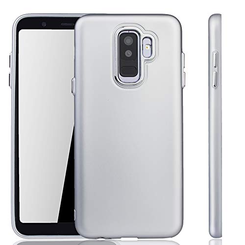 König Design Handyhülle geeignet für Samsung Galaxy A6 Plus Hülle - Handyhülle geeignet für Samsung Galaxy A6 Plus - Handy Case in Silber von König Design