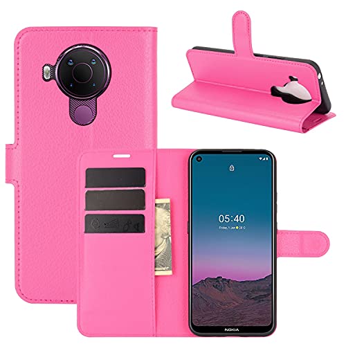 König Design Handyhülle kompatibel für Nokia 5.4 Schutztasche Case Cover Klapptasche Pink König Design Handyhülle kompatibel für Nokia 5.4 Schutztasche Case Cover Klapptasche Pink von König Design