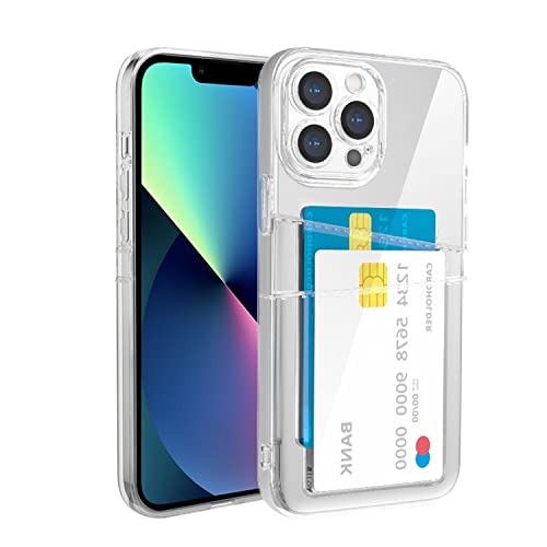 König Design Handyhülle kompatibel mit Apple iPhone 13 Schutzhülle Case Cover Kartenfach Transparent von König Design