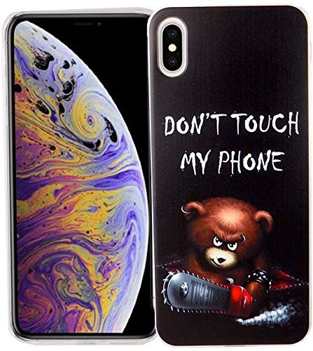 König Design Handyhülle kompatibel mit Apple iPhone XS Max Silikon Case Hülle Sturzsichere Back-Cover Handyhülle - Don't Touch My Phone Bär mit Kettensäge König Design Handyhülle kompatibel mit Apple iPhone XS Max Silikon Case Hülle Sturzsichere Back-Cover Handyhülle - Don't Touch My Phone Bär mit Kettensäge von König Design