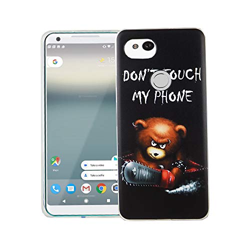 König Design Handyhülle kompatibel mit Google Pixel 2 XL Silikon Case Hülle Sturzsichere Back-Cover Handyhülle - Don't Touch My Phone Bär mit Kettensäge König Design Handyhülle kompatibel mit Google Pixel 2 XL Silikon Case Hülle Sturzsichere Back-Cover Handyhülle - Don't Touch My Phone Bär mit Kettensäge von König Design