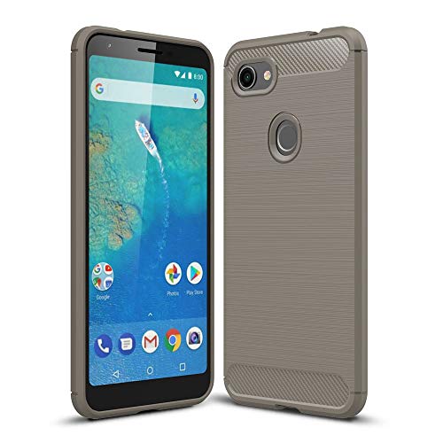 König Design Handyhülle kompatibel mit Google Pixel 3a XL Silikon Case Hülle Sturzsichere Back-Cover Handyhülle - Carbon - Grau von König Design