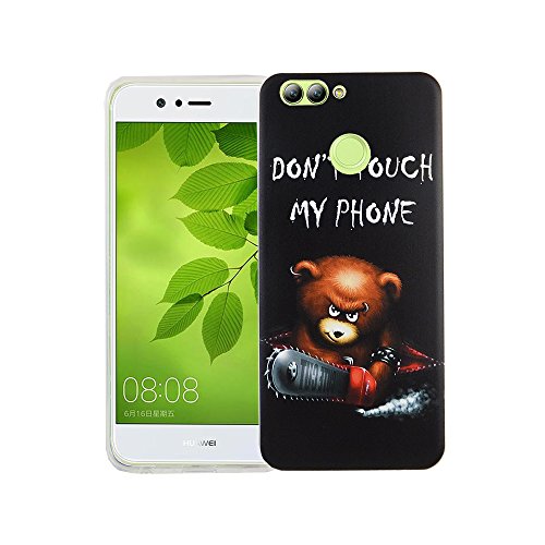 König Design Handyhülle kompatibel mit Huawei Nova 2 Silikon Case Hülle Sturzsichere Back-Cover Handyhülle - Don't Touch My Phone Bär mit Kettensäge König Design Handyhülle kompatibel mit Huawei Nova 2 Silikon Case Hülle Sturzsichere Back-Cover Handyhülle - Don't Touch My Phone Bär mit Kettensäge von König Design