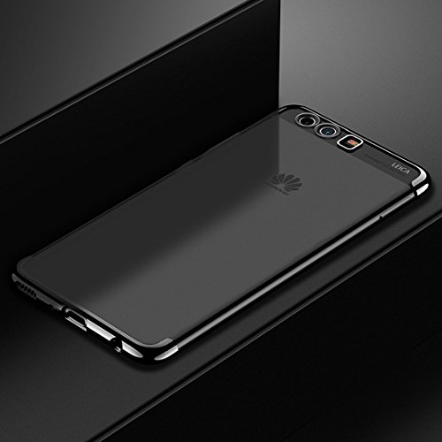 König Design Handyhülle kompatibel mit Huawei P20 Lite Silikon Case Hülle Sturzsichere Back-Cover Handyhülle - Transparent - Schwarz von König Design