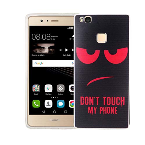 König Design Handyhülle kompatibel mit Huawei P9 Lite Silikon Case Hülle Sturzsichere Back-Cover Handyhülle - Don't Touch My Phone Rot Schwarz König Design Handyhülle kompatibel mit Huawei P9 Lite Silikon Case Hülle Sturzsichere Back-Cover Handyhülle - Don't Touch My Phone Rot Schwarz von König Design