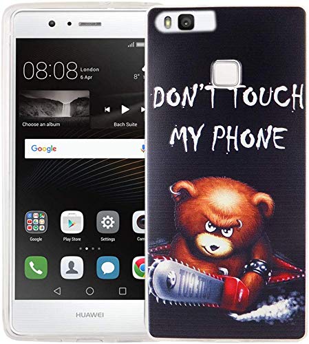 König Design Handyhülle kompatibel mit Huawei P9 Silikon Case Hülle Sturzsichere Back-Cover Handyhülle - Don't Touch My Phone Bär mit Kettensäge König Design Handyhülle kompatibel mit Huawei P9 Silikon Case Hülle Sturzsichere Back-Cover Handyhülle - Don't Touch My Phone Bär mit Kettensäge von König Design